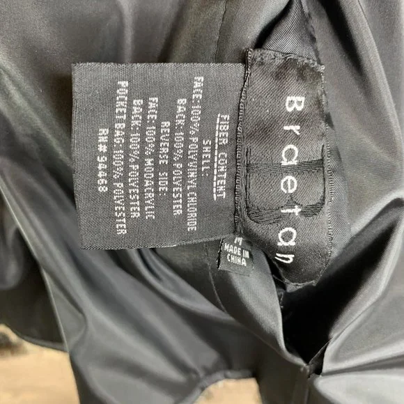 Braetan Womans Faux Fur Rain Jacket Hooded Reversable  Size M "Mink Look" - Picture 9 of 12